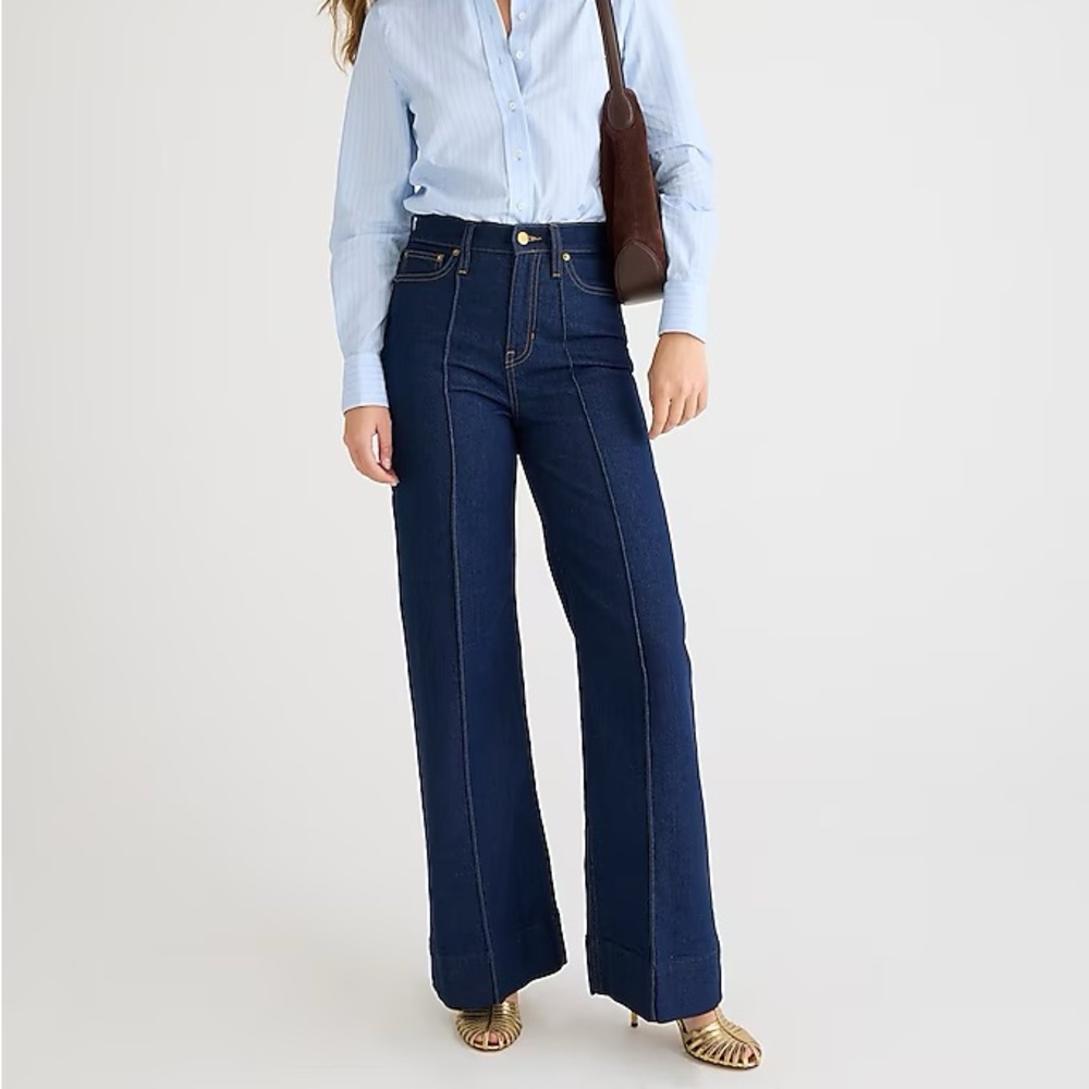J.Crew Denim Trouser in Dark Rinse